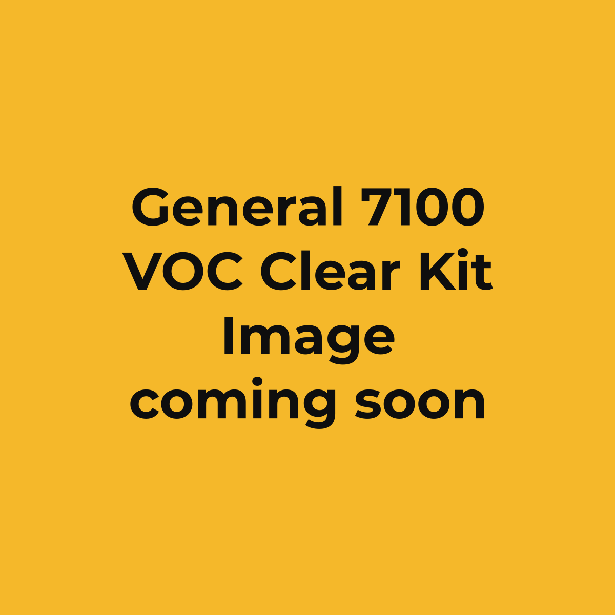 General 7100 VOC Superior Gloss Clear Coat Kit 2:1 (image coming soon)