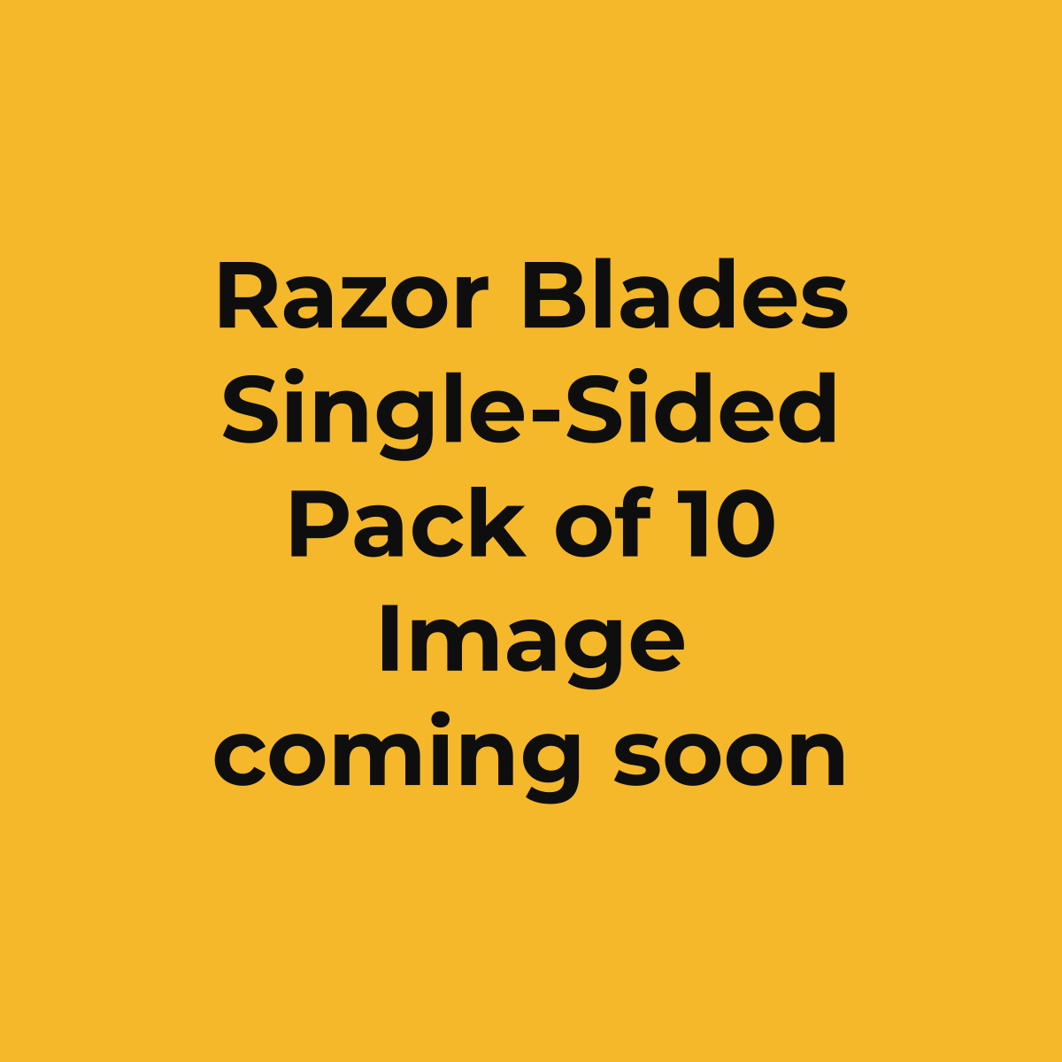 Single-Sided Razor Blades, Pack of 10 (image coming soon)