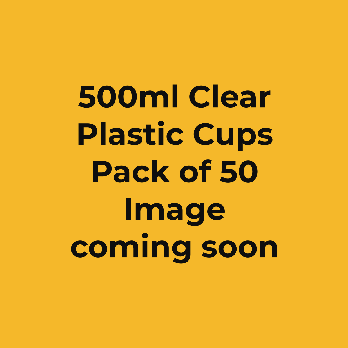 Perfection 500ml Clear Plastic Cups, Pack of 50 (image coming soon)