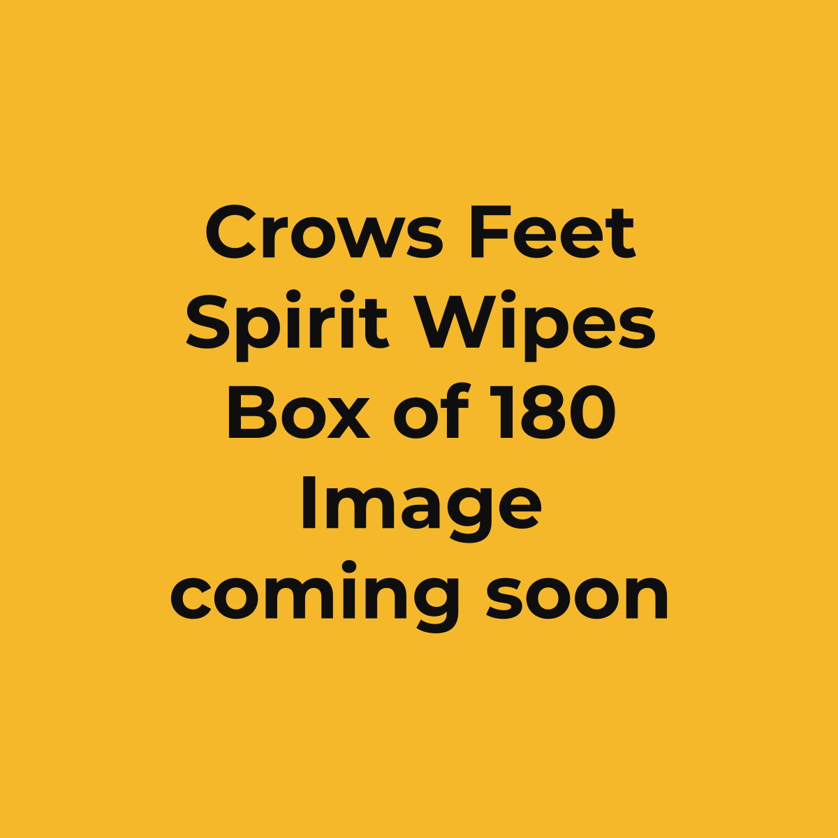 Perfection Crows Feet Spirit Wipes, Box of 180 (image coming soon)