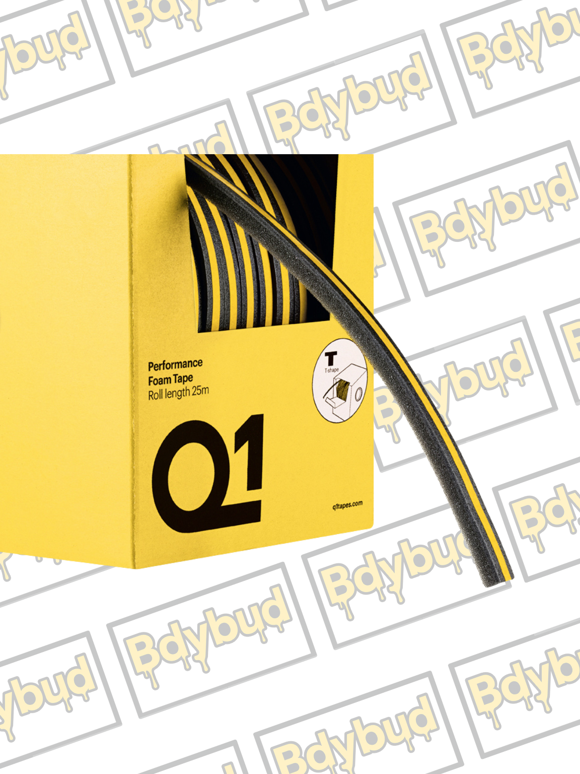 Q1 Performance T-Shape Foam Tape 25m