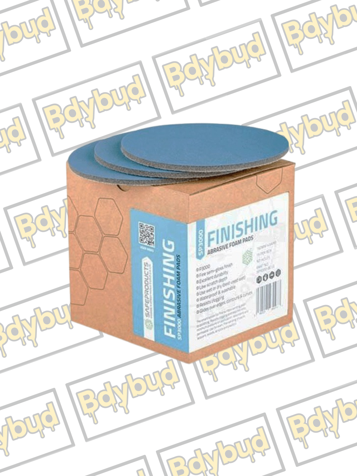 Safe Products SP3000 Blue Foam Finishing Pads 150mm, Box of 15